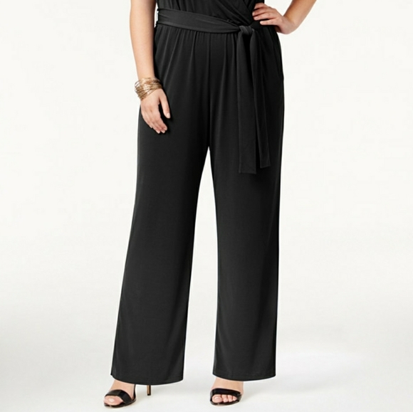 NY COLLECTION PLUS SIZE 3X BLACK JUMPSUIT ROMPER - Picture 3 of 6